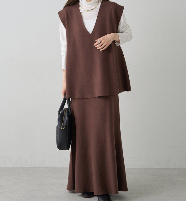  「ミラノリブニットベスト」|ニット・セーター|