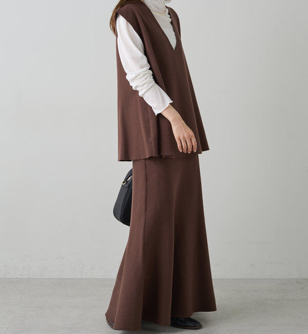  「ミラノリブニットベスト」|ニット・セーター|