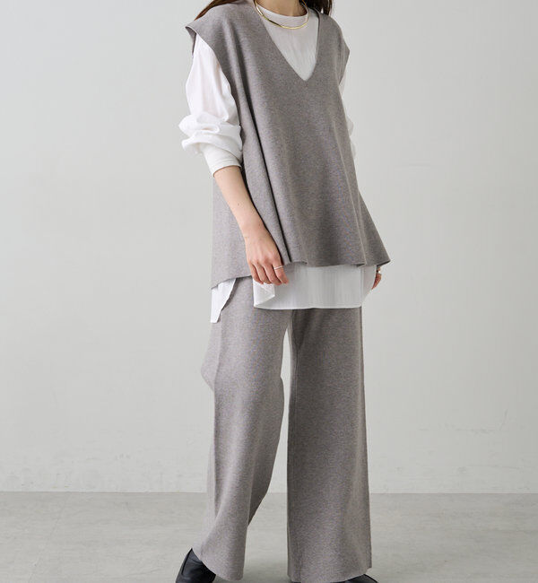  「ミラノリブニットベスト」|ニット・セーター|
