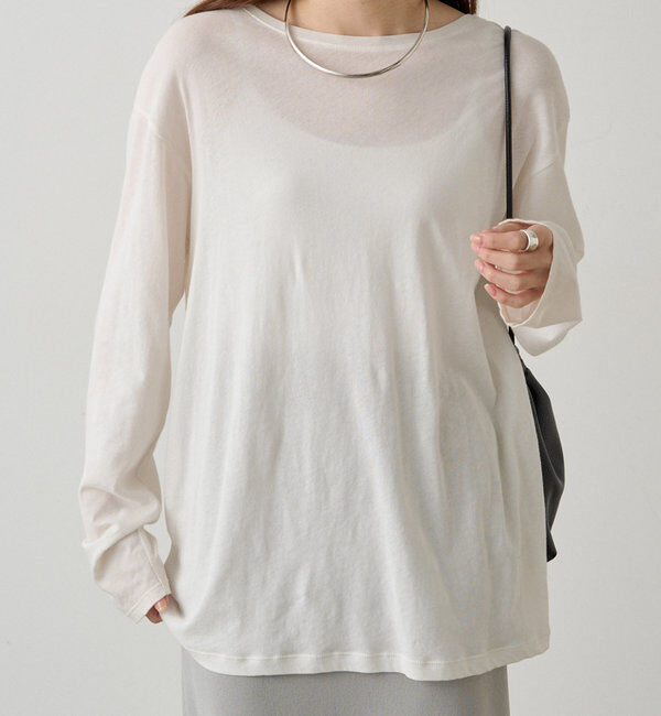  「【リバイバル】コットンシアークルーネックカットソー」|Tシャツ・カットソー|