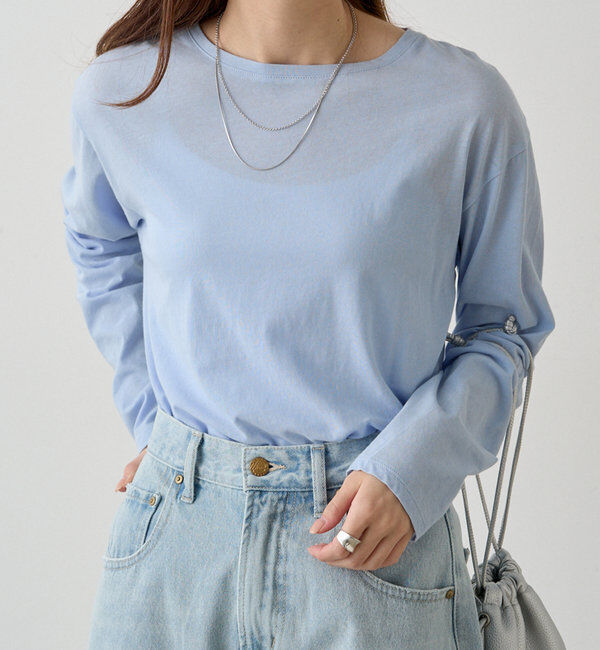  「【リバイバル】コットンシアークルーネックカットソー」|Tシャツ・カットソー|