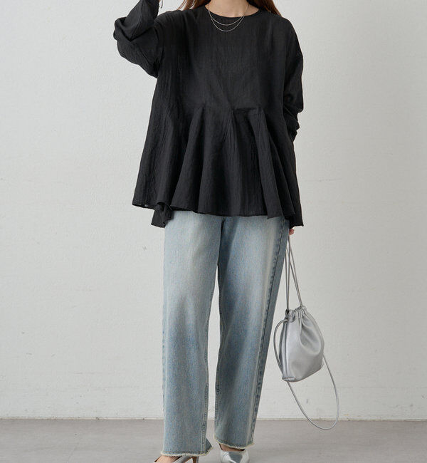  「シアーペプラムブラウス」|プルオーバー|