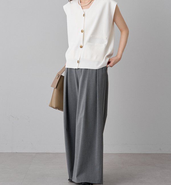  「【Du noir】ニットジレベスト」|ニット・セーター|