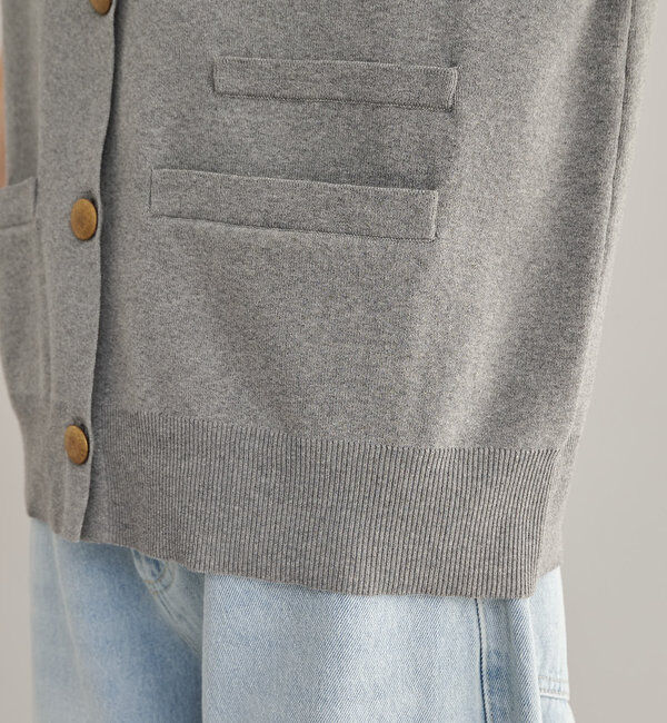  「【Du noir】ニットジレベスト」|ニット・セーター|