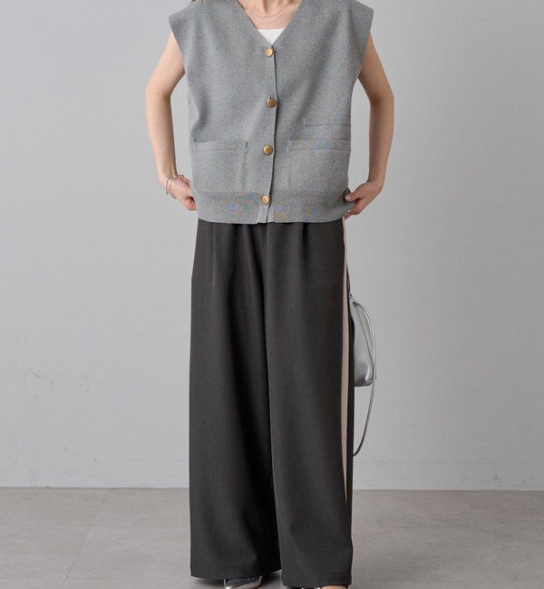  「【Du noir】ニットジレベスト」|ニット・セーター|