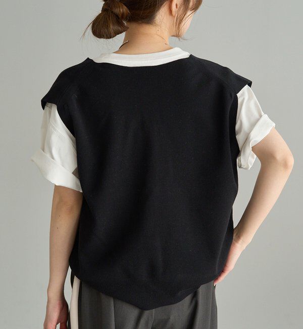  「【Du noir】ニットジレベスト」|ニット・セーター|