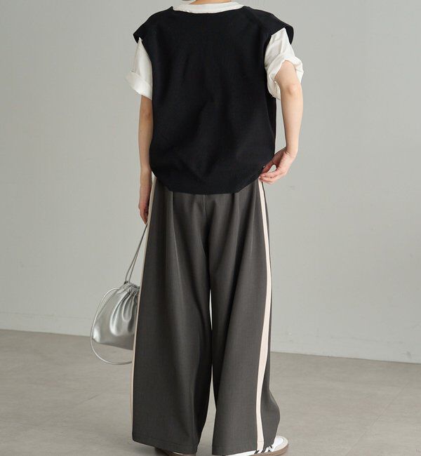  「【Du noir】ニットジレベスト」|ニット・セーター|