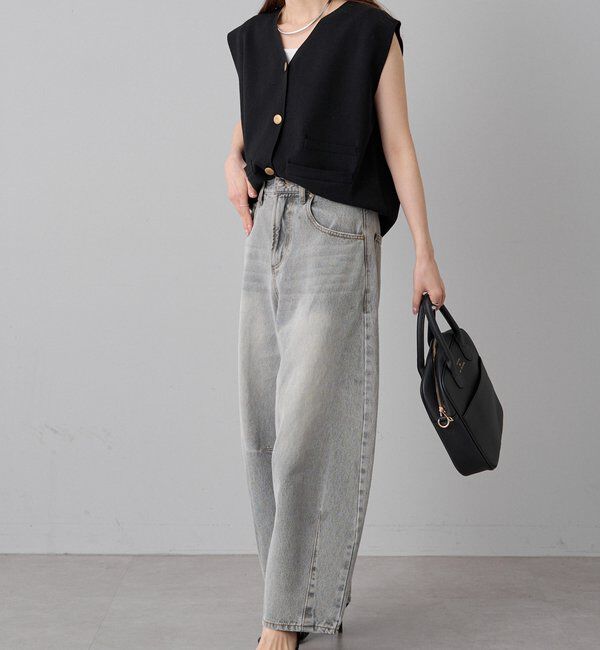  「【Du noir】ニットジレベスト」|ニット・セーター|