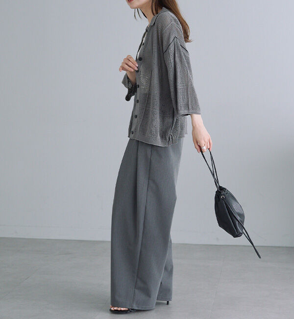  「【リバイバル/WEB限定】ツータックスラックスパンツ」|スラックス|