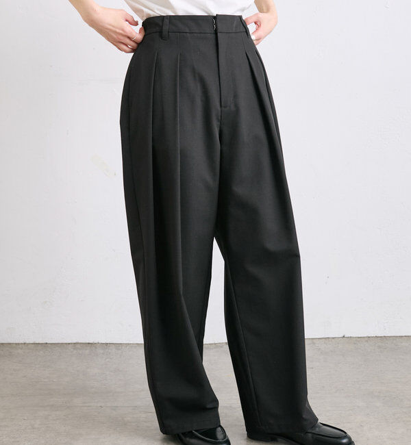  「【リバイバル/WEB限定】ツータックスラックスパンツ」|スラックス|