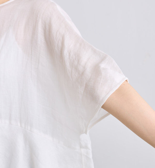  「【＠sein___000企画】ラミー2枚重ねペプラムブラウス」|プルオーバー|