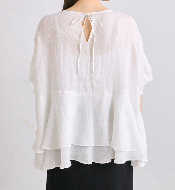  「【＠sein___000企画】ラミー2枚重ねペプラムブラウス」|プルオーバー|