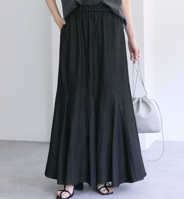  「レーヨンナイロンマチ付きスカート」|スカート|