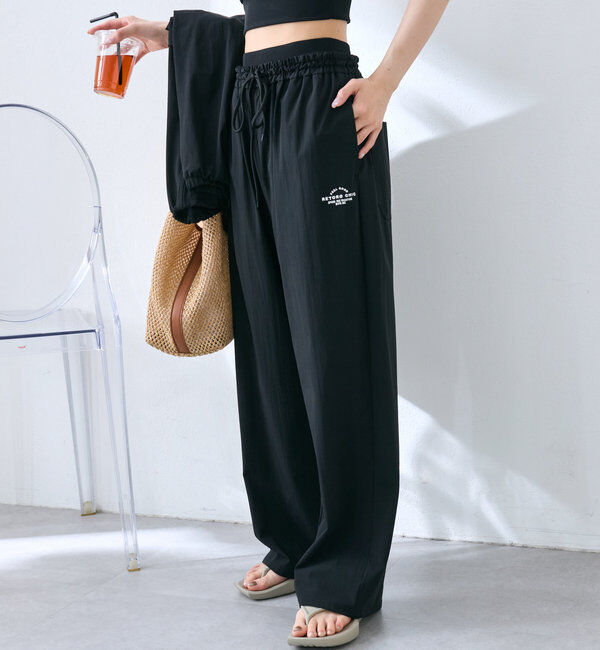  「【WEB限定/水陸両用】ナイロンストレッチパンツ」|スポーツ|ブラック