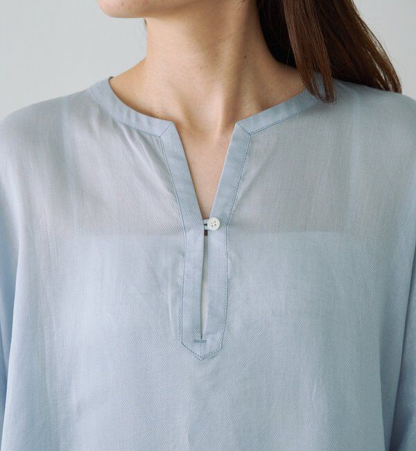  「バックラッフルスキッパーシアーブラウス」|シャツ・ブラウス|