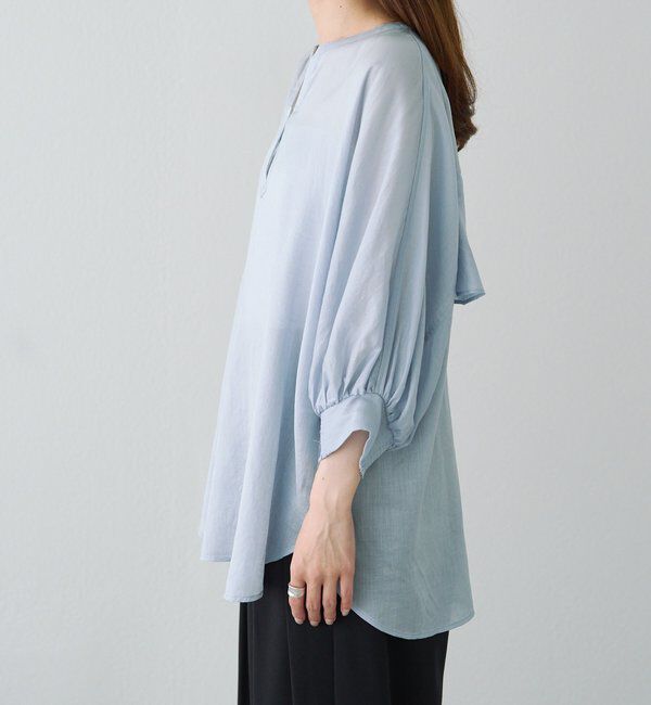  「バックラッフルスキッパーシアーブラウス」|シャツ・ブラウス|