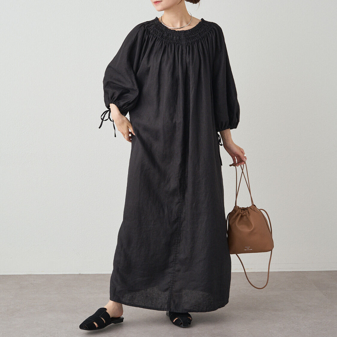 「リネンワンピース」|ワンピース|
