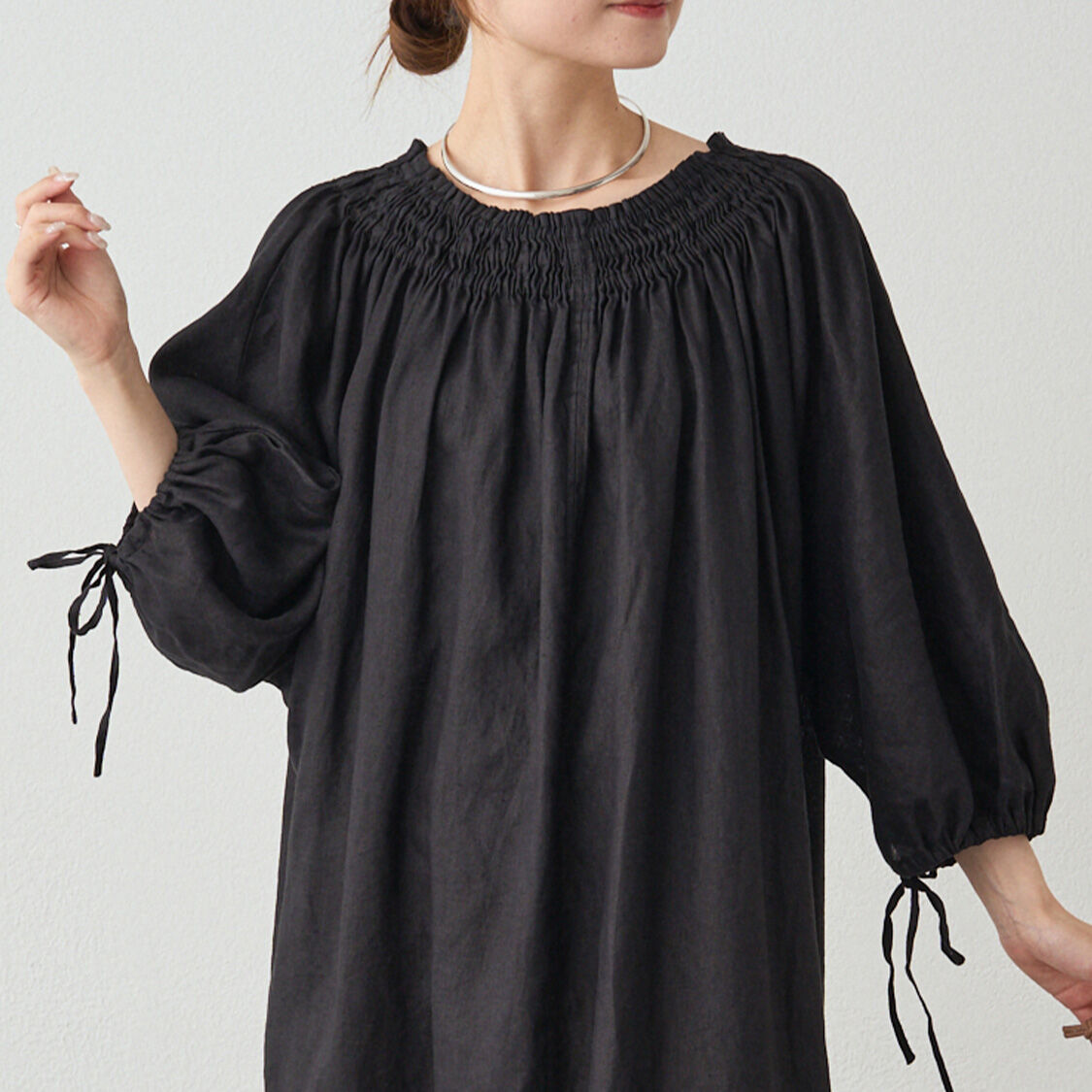  「リネンワンピース」|ワンピース|