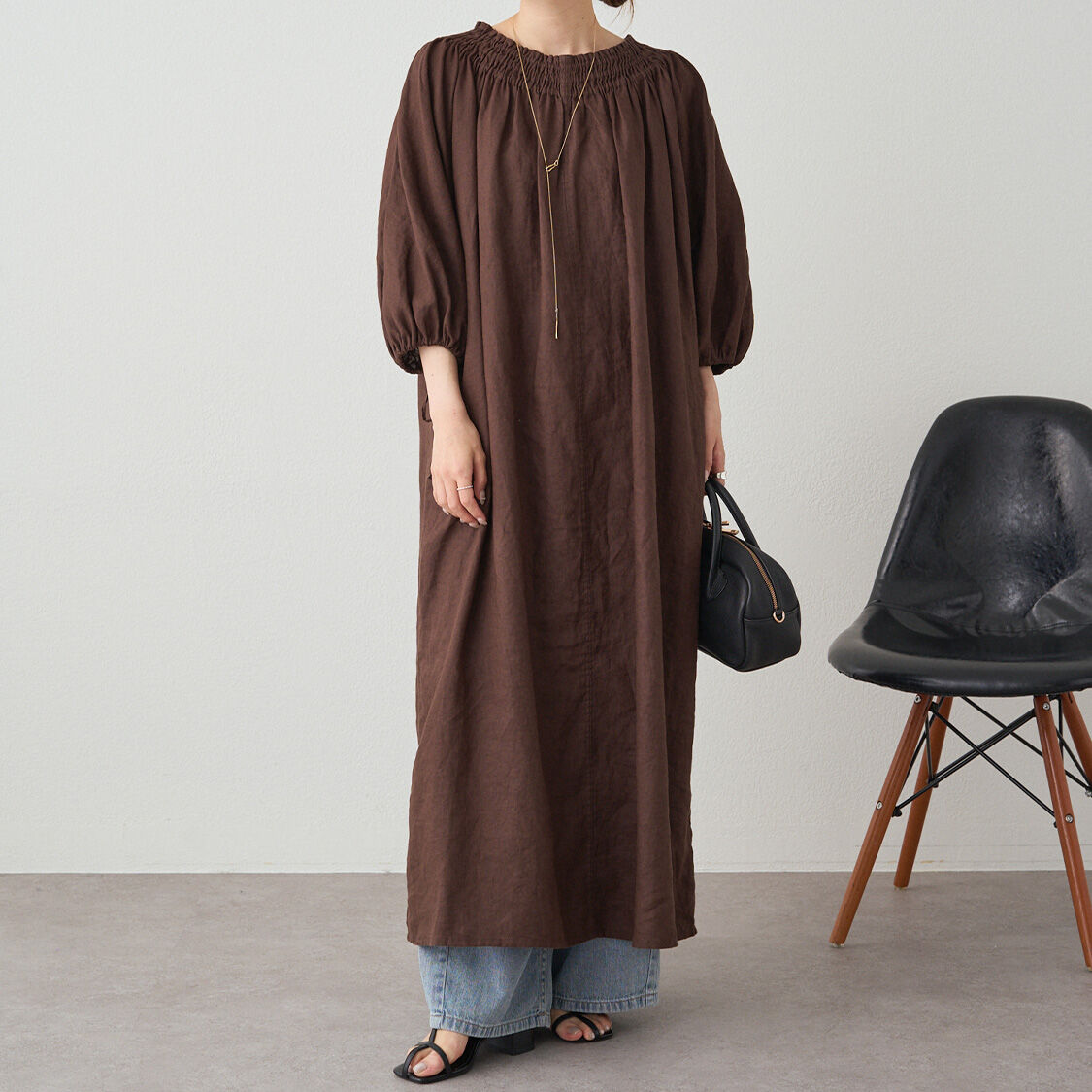  「リネンワンピース」|ワンピース|