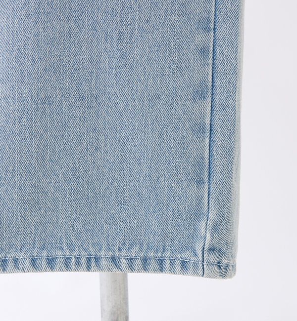  「【ウエストサイズ調整可】サイドあきリボンワイドデニム」|その他|