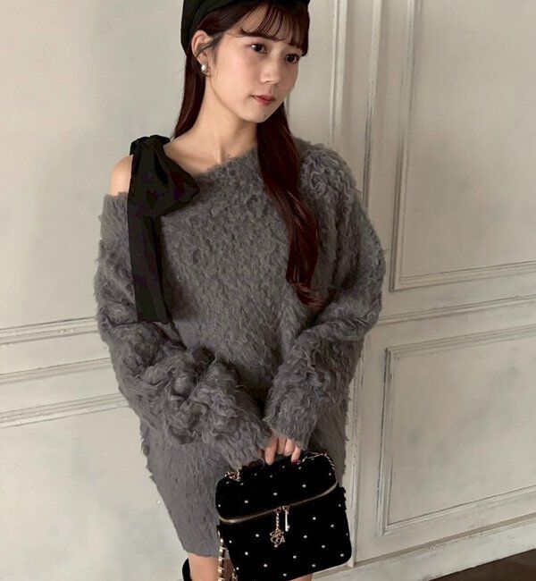  「メリーカールチュニックニット」|ニット・セーター|