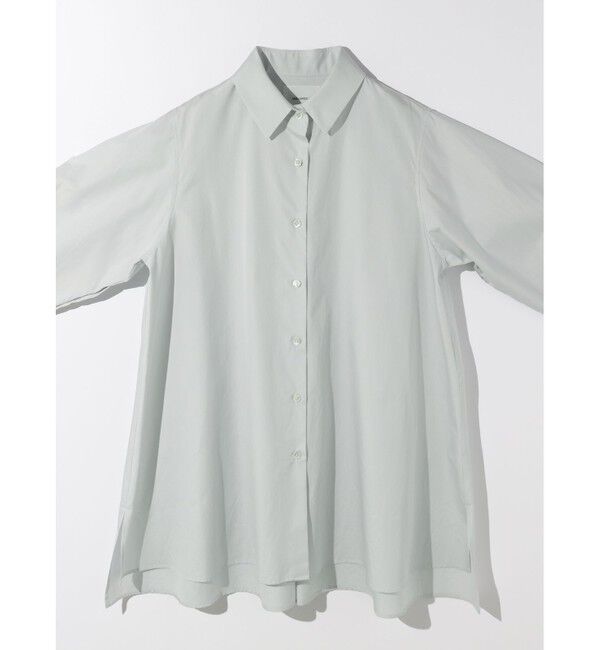 MIDIUMISOLID「MIDIUMISOLID for Ladies スリットスリーブチュニックシャツ」|シャツ・ブラウス|