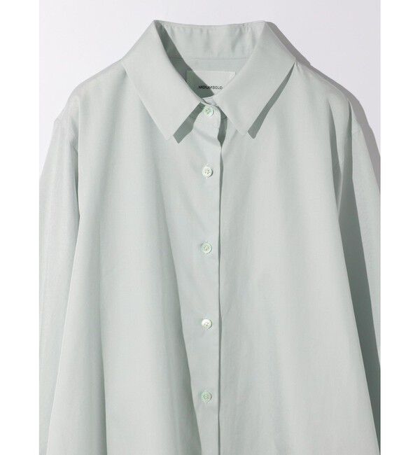 MIDIUMISOLID「MIDIUMISOLID for Ladies スリットスリーブチュニックシャツ」|シャツ・ブラウス|