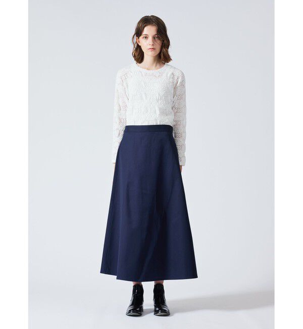 mizuiro ind「mizuiro ind フレアロングスカート」|スカート|