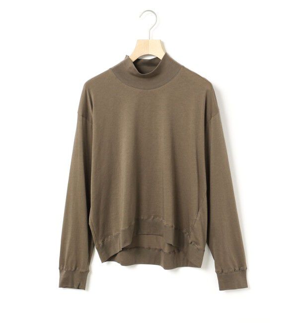 MidiUmi「MidiUmi ハイネックリブTシャツ」|Tシャツ・カットソー|ブラウンカーキ