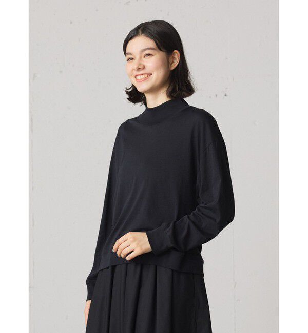 MidiUmi「MidiUmi ハイネックリブTシャツ」|Tシャツ・カットソー|