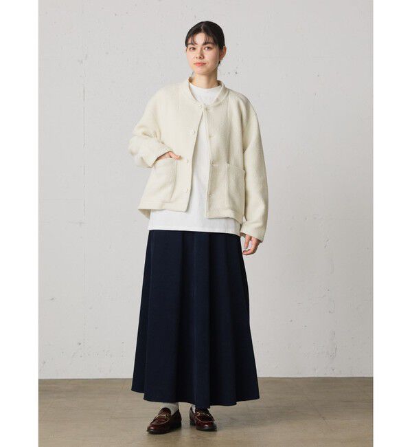 MidiUmi「MidiUmi ボアショートジャケット」|テーラードジャケット|