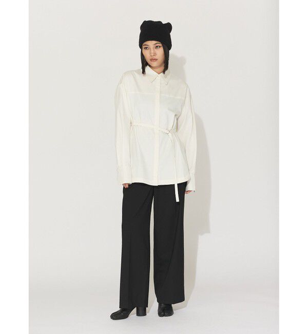 MIDIUMISOLID「MIDIUMISOLID for Ladies ベルト付きシャツ(MODE)」|シャツ・ブラウス|