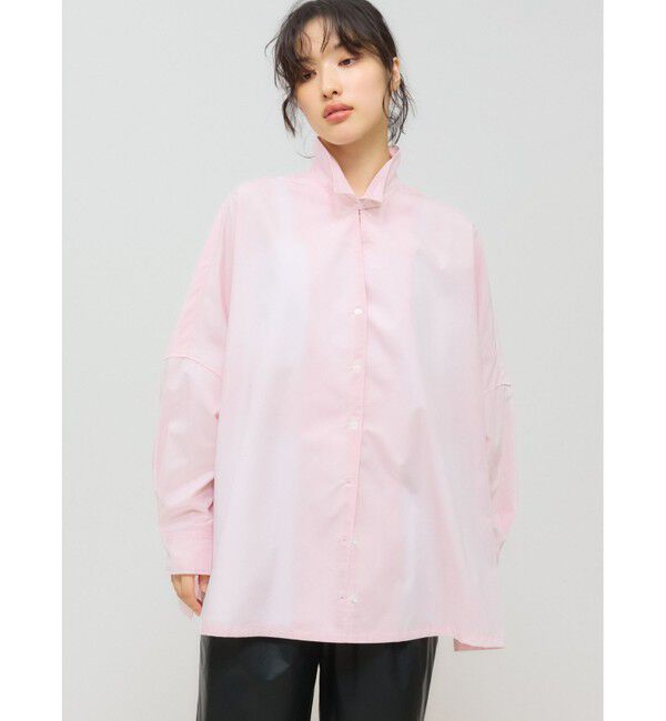 MIDIUMISOLID「MIDIUMISOLID for Ladies スキッパーポンチョシャツ」|シャツ・ブラウス|