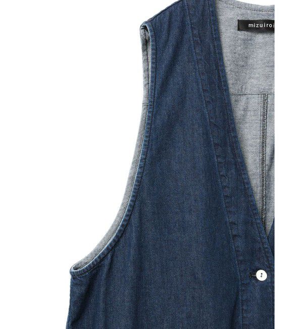 mizuiro ind「mizuiro ind デニムベスト」|ベスト・ジレ|