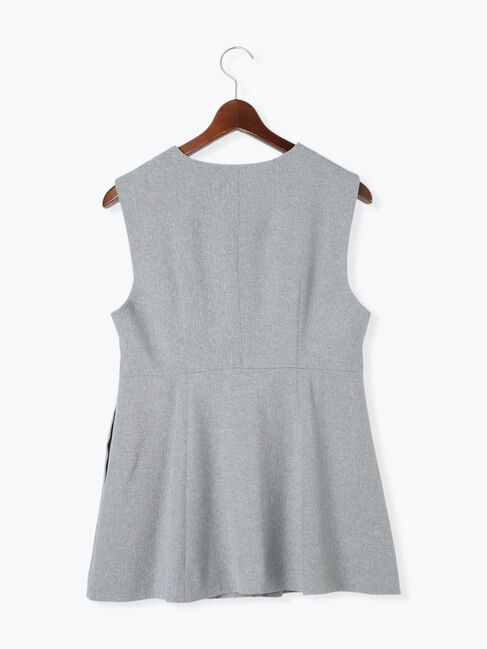 Te chichi「ファブリックアソートペプラムジレ」|ダウンベスト・ベスト|