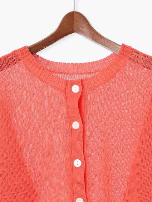 Te chichi「ペーパータッチヤーン2WAYメッシュニット」|カーディガン|