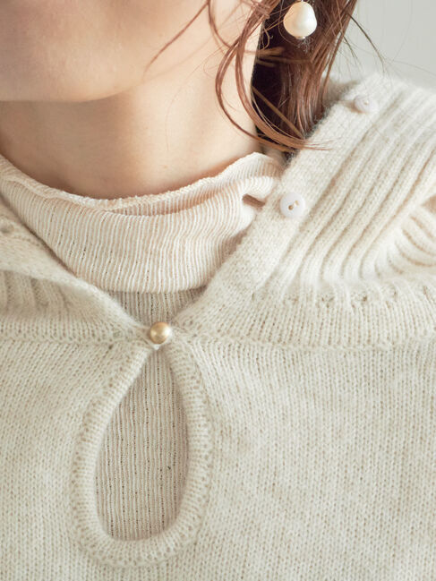 Te chichi「【宮本茉由着用】前後2WAYネックデザインプルオーバー」|ニット・セーター|