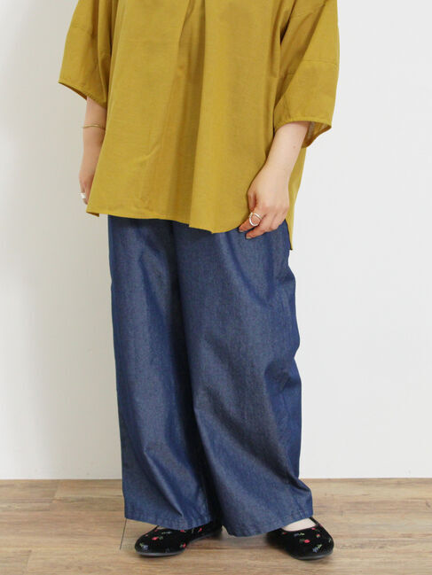 Samansa Mos2「【M/Lサイズ】デニムイージーストレートパンツ」|その他|