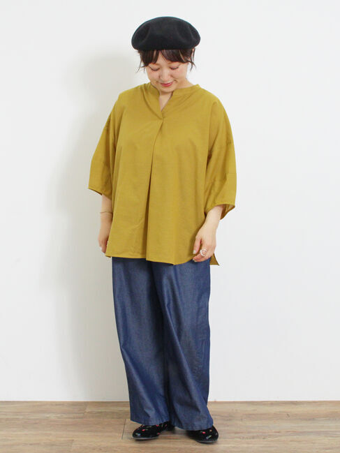 Samansa Mos2「【M/Lサイズ】デニムイージーストレートパンツ」|その他|