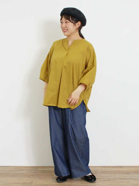 Samansa Mos2「【M/Lサイズ】デニムイージーストレートパンツ」|その他|