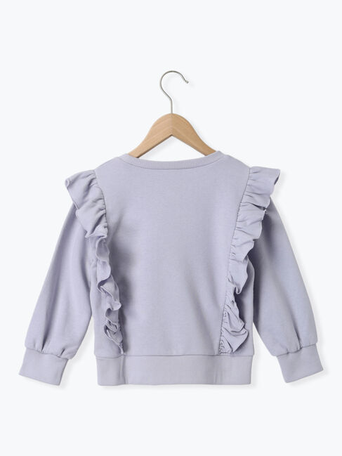 Samansa Mos2 Lagom「いちご刺繍フリルトレーナー」|Tシャツ・カットソー|