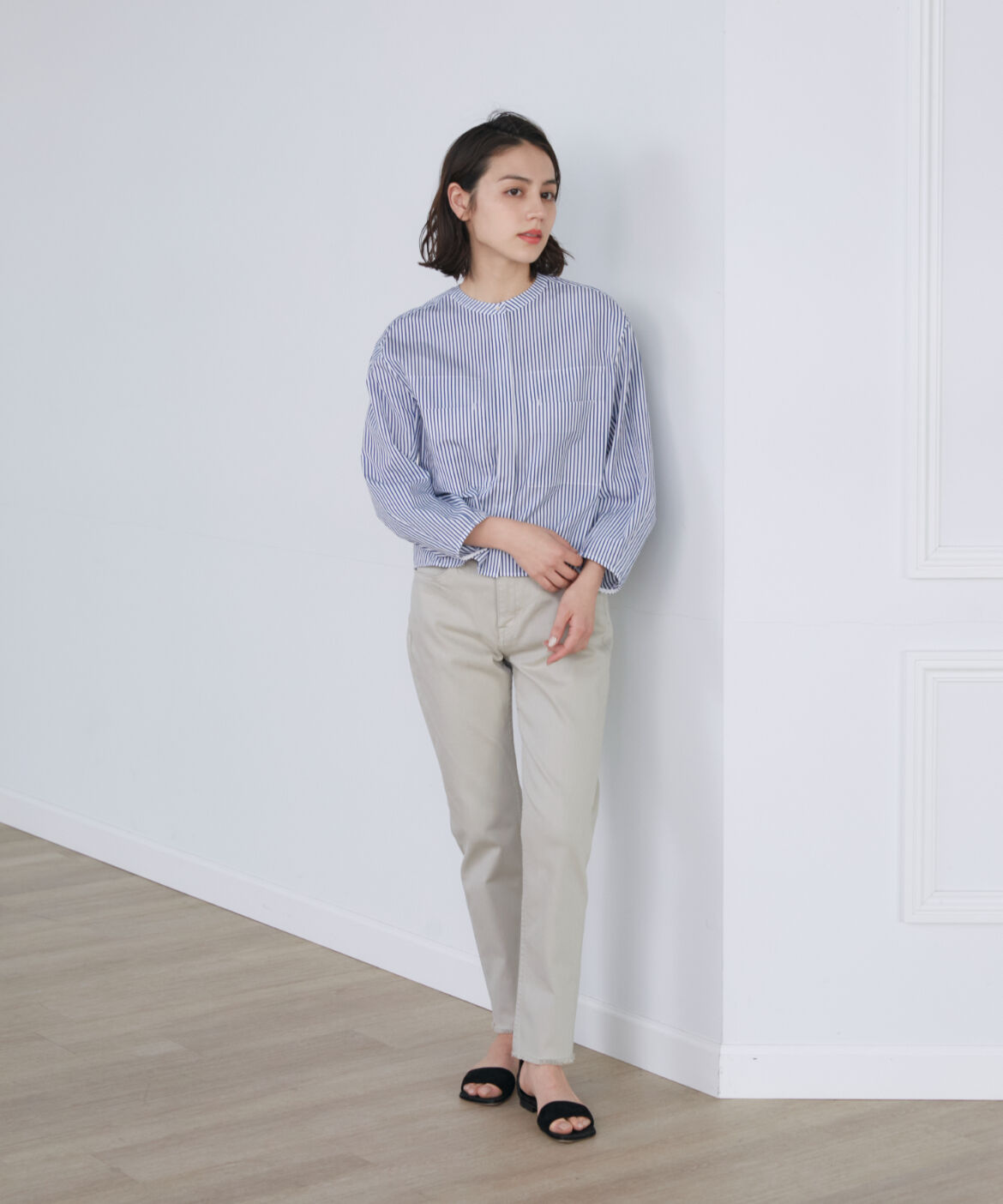 INED「《SUPERIOR CLOSET》H.Salt ミッドライズテーパードデニム《Healthy DENIM》」|デニム|