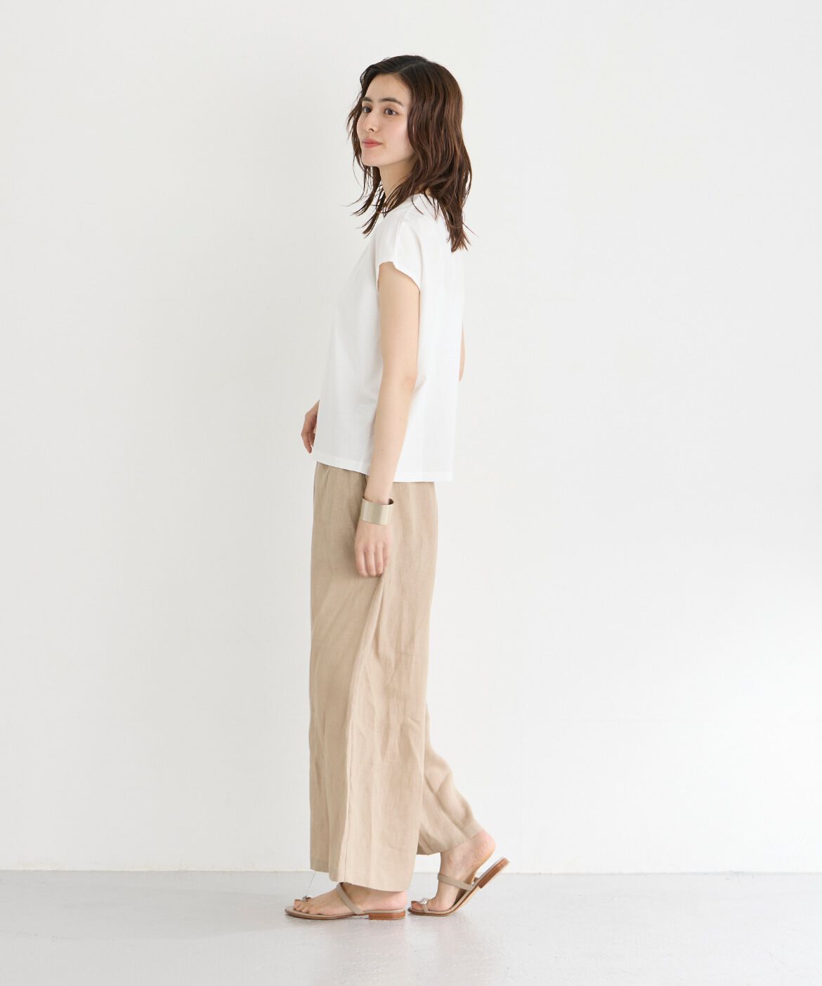 7-IDconcept.「フレンチスリーブクルーネックカットソー」|Tシャツ・カットソー|