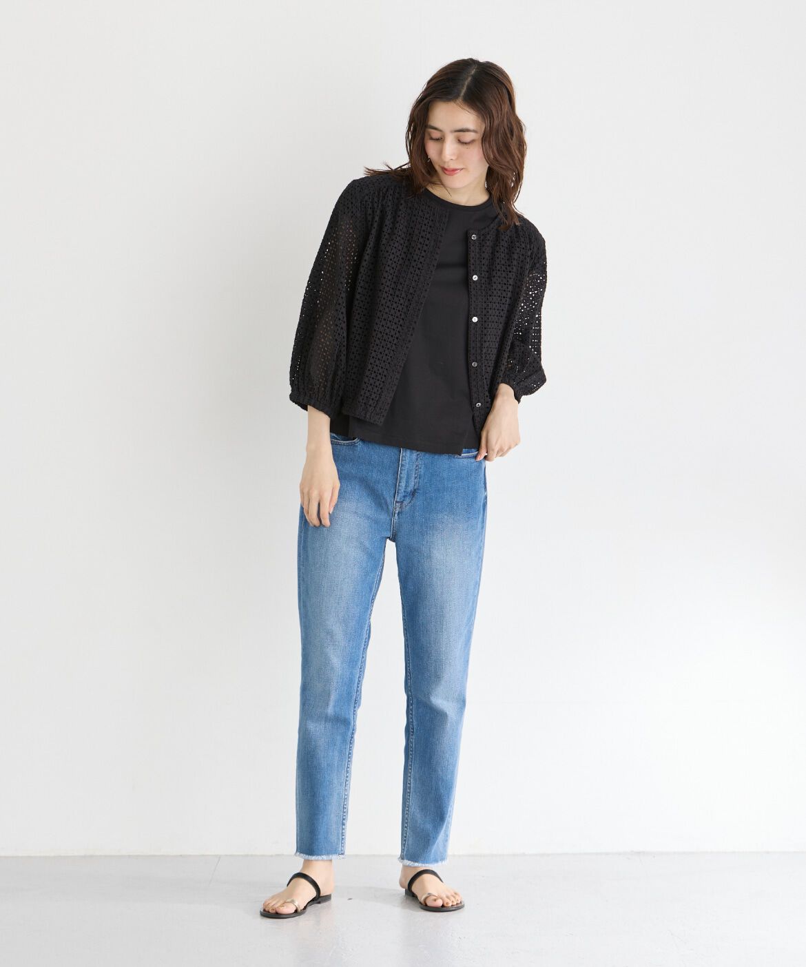 7-IDconcept.「フレンチスリーブクルーネックカットソー」|Tシャツ・カットソー|