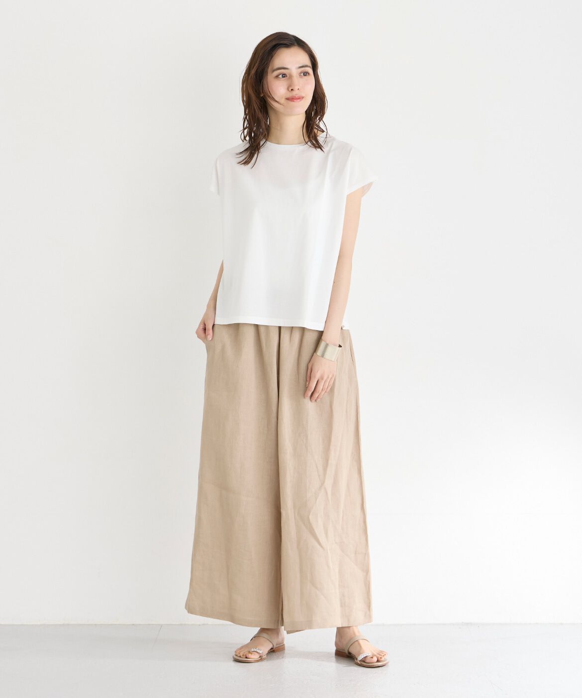 7-IDconcept.「フレンチスリーブクルーネックカットソー」|Tシャツ・カットソー|