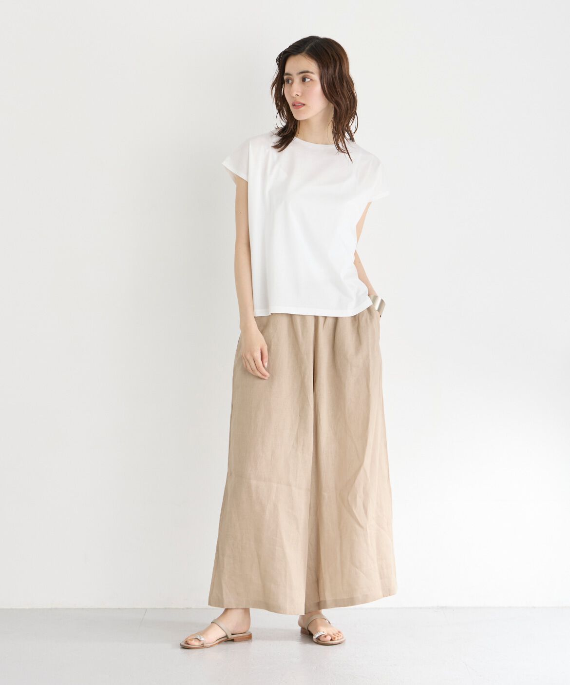 7-IDconcept.「フレンチスリーブクルーネックカットソー」|Tシャツ・カットソー|