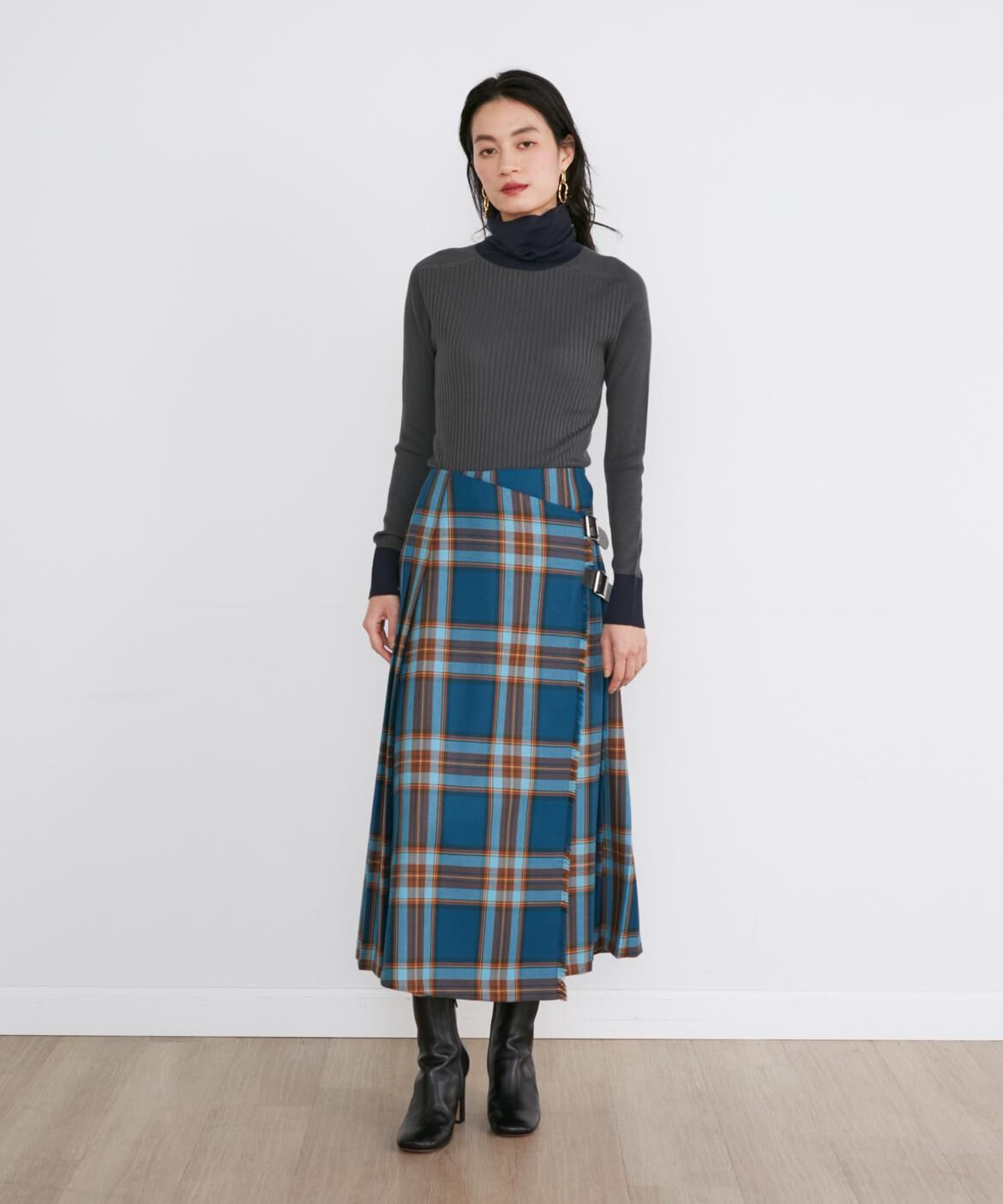 INED「別注ラップロングスカート《O'neil of Dublin》」|スカート|