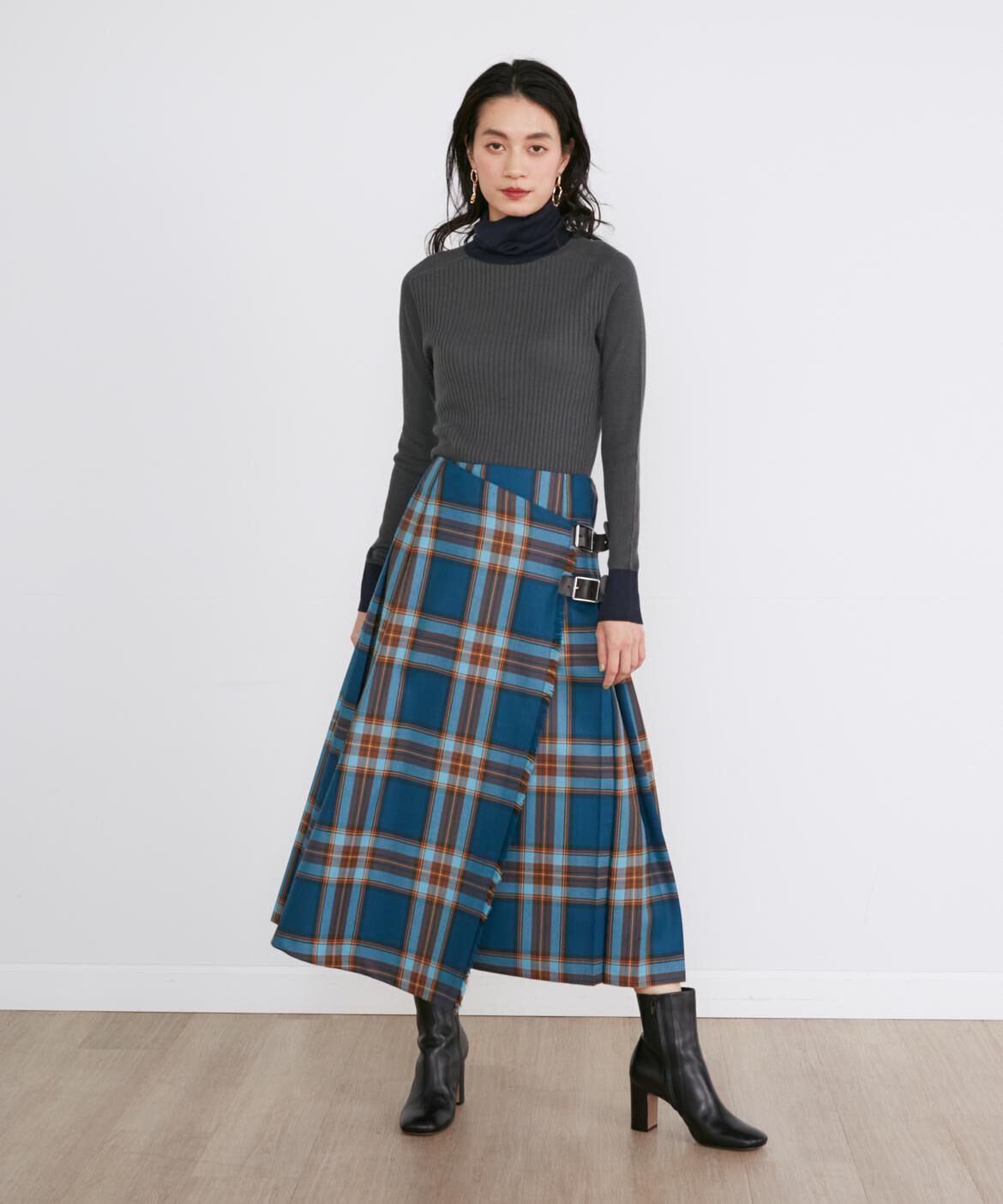 INED「別注ラップロングスカート《O'neil of Dublin》」|スカート|