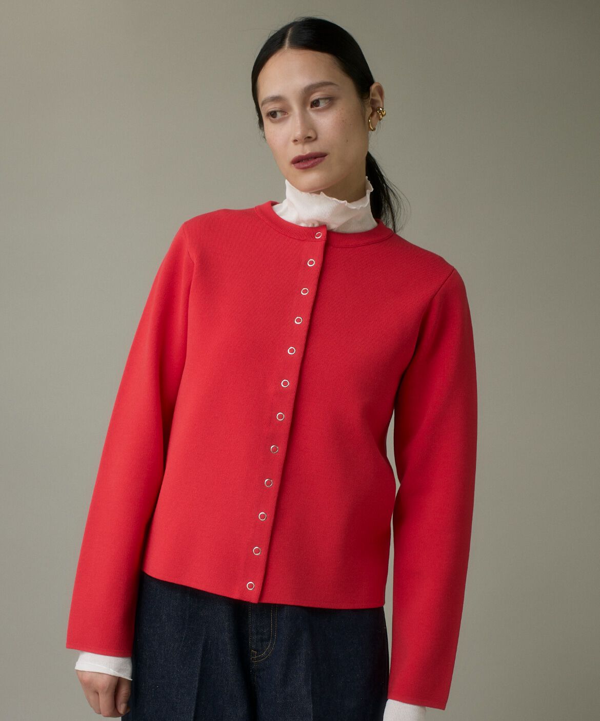 DAY by DAY it&rsquo;s international「ドットボタンニットカーディガン」|カーディガン|