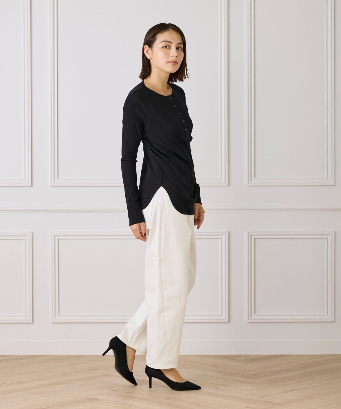 DAY by DAY it&rsquo;s international「ランダムテレコヘンリーネックプルオーバー」|Tシャツ・カットソー|